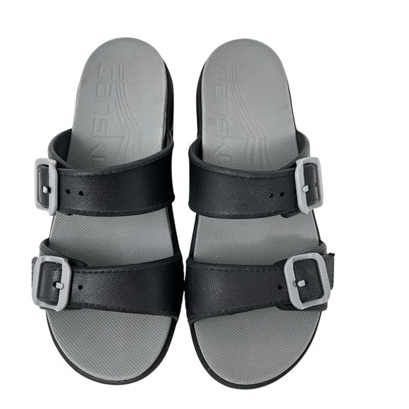 Dansko Black and Gray Sandals with Buckle - Picture 5 of 8